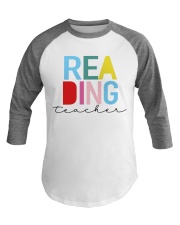 Reading Teacher Baseball Tee tile