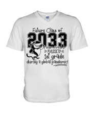 1ST GRADE V-Neck T-Shirt tile