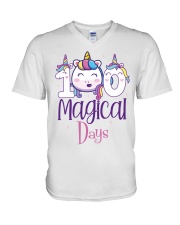100 Magical Days V-Neck T-Shirt tile