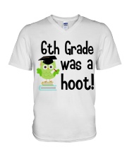6TH GRADE WAS A HOOT V-Neck T-Shirt tile