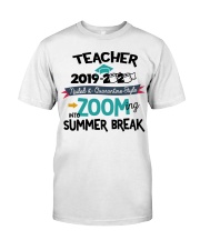 TEACHER ZOOMING INTO SUMMER BREAK Classic T-Shirt tile