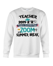 TEACHER ZOOMING INTO SUMMER BREAK Crewneck Sweatshirt tile