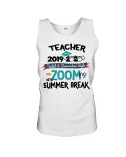 TEACHER ZOOMING INTO SUMMER BREAK Unisex Tank tile
