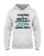 TEACHER ZOOMING INTO SUMMER BREAK Hooded Sweatshirt tile