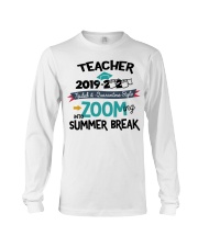 TEACHER ZOOMING INTO SUMMER BREAK Long Sleeve Tee tile