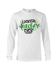 LUCKIEST TEACHER EVER Long Sleeve Tee thumbnail