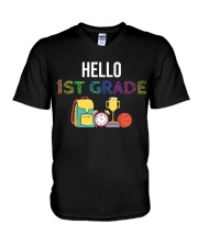 HELLO 1ST GRADE V-Neck T-Shirt tile