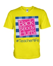 TEACHER LIFE V-Neck T-Shirt tile