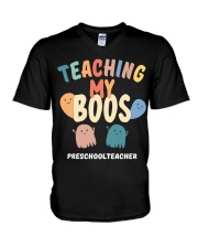 Preschool Teacher V-Neck T-Shirt tile