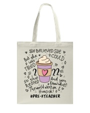PRE-K TEACHER Tote Bag tile