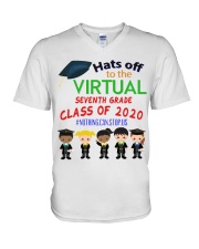 7TH GRADE CLASS OF 2020 V-Neck T-Shirt tile