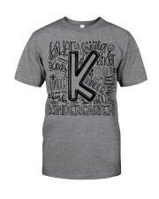 KINDERGARTEN TYPO Classic T-Shirt front