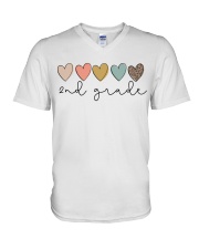 2ND GRADE TEACHER V-Neck T-Shirt tile