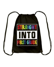 STRAIGHT INTO FIRST GRADE Drawstring Bag thumbnail