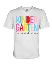 Kindergarten Teacher V-Neck T-Shirt tile