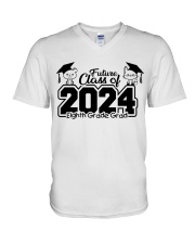8TH GRADE FUTURE CLASS OF 2024 V-Neck T-Shirt tile