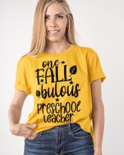 ONE FALLBULOUS PRESCHOOL TEACHER Classic T-Shirt apparel-classic-tshirt-lifestyle-front-100