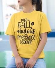 ONE FALLBULOUS PRESCHOOL TEACHER Classic T-Shirt apparel-classic-tshirt-lifestyle-front-213