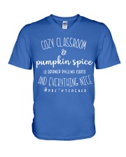 PRE-K TEACHER V-Neck T-Shirt tile