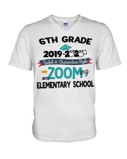 6TH GRADE ZOOMING INTO ELEMENTARY SCHOOL V-Neck T-Shirt tile