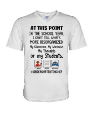 KINDERGARTEN TEACHER V-Neck T-Shirt tile