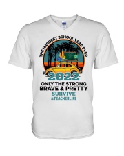 TEACHER LIFE V-Neck T-Shirt tile
