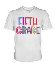 5TH GRADE V-Neck T-Shirt tile
