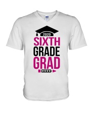 6TH GRADE GRAD V-Neck T-Shirt tile