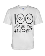 4th Grade V-Neck T-Shirt tile