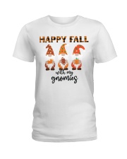 Happy Fall With My Gnomies Ladies T-Shirt tile