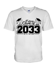 PRE-K FUTURE CLASS OF 2033 V-Neck T-Shirt tile
