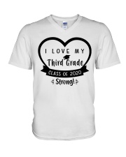 I LOVE MY 3RD GRADE V-Neck T-Shirt tile