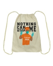 ORANGE - NOTHING CAN STOP ME Drawstring Bag tile
