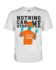 ORANGE - NOTHING CAN STOP ME V-Neck T-Shirt tile