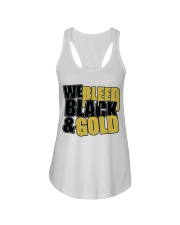 BLACK - GOLD Ladies Flowy Tank tile