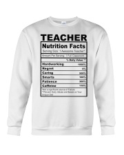 TEACHER NUTRITION FACTS Crewneck Sweatshirt thumbnail
