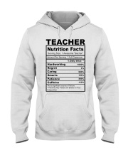 TEACHER NUTRITION FACTS Hooded Sweatshirt thumbnail