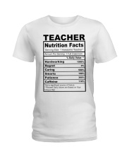 TEACHER NUTRITION FACTS Ladies T-Shirt thumbnail