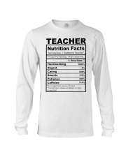TEACHER NUTRITION FACTS Long Sleeve Tee thumbnail