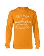 COZY CLASSROOM AND PUMPKIN SPICE Long Sleeve Tee tile