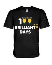 100 Brilliant Days V-Neck T-Shirt tile
