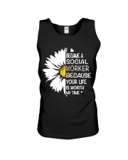 I BECAME A SOCIAL WORKER BECAUSE Unisex Tank thumbnail