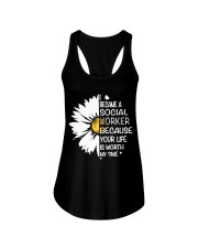 I BECAME A SOCIAL WORKER BECAUSE Ladies Flowy Tank thumbnail
