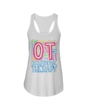 OCCUPATIONAL THERAPY TYPOGRAPHIC Ladies Flowy Tank thumbnail