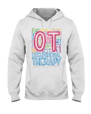 OCCUPATIONAL THERAPY TYPOGRAPHIC Hooded Sweatshirt thumbnail