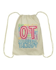 OCCUPATIONAL THERAPY TYPOGRAPHIC Drawstring Bag thumbnail