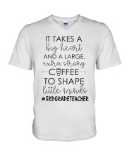 3RD GRADE TEACHER V-Neck T-Shirt tile