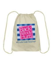2ND GRADE TEACHER Drawstring Bag tile