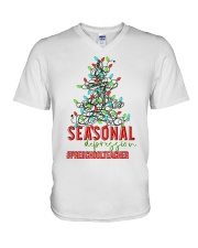 Preschool Teacher V-Neck T-Shirt tile