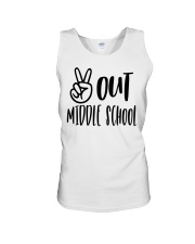 PEACE OUT MIDDLE SCHOOL Unisex Tank tile